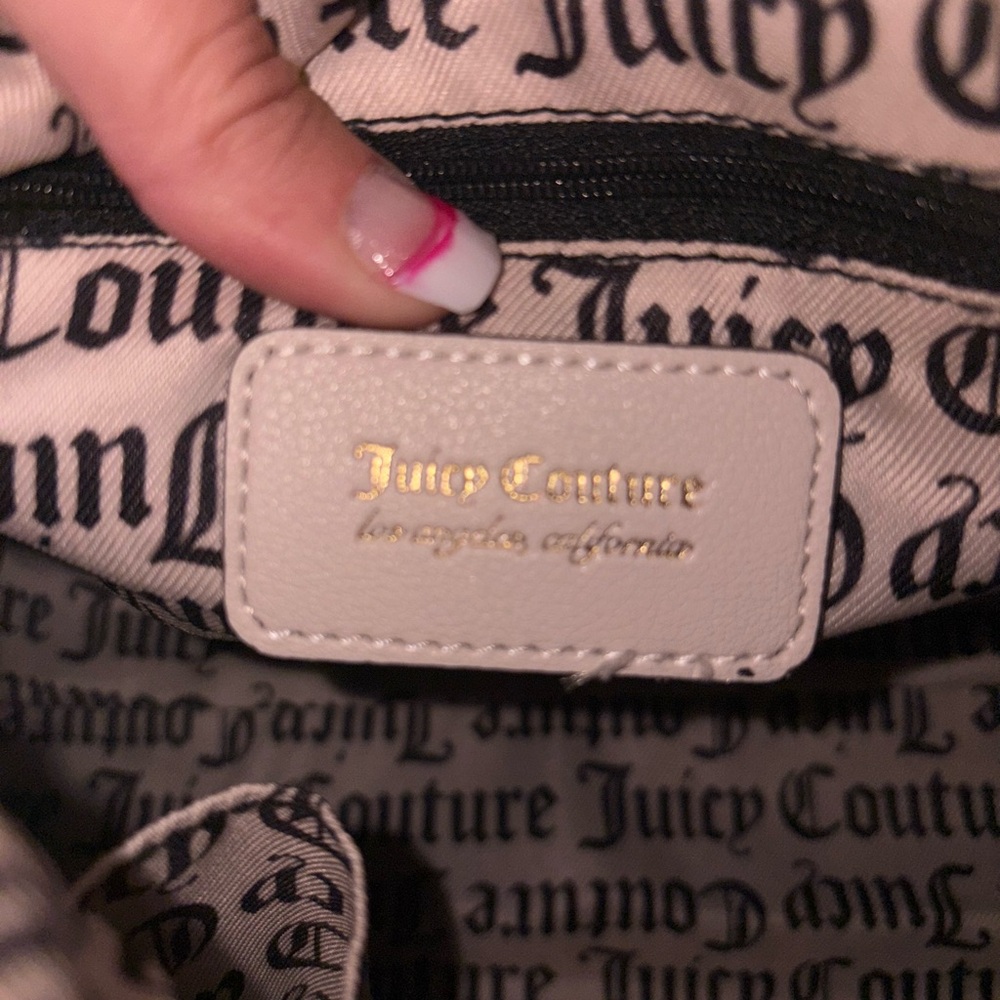 NWOT Juicy Couture White Gold Satchel with Elegant Design. Amazing bag!! - Picture 7 of 10